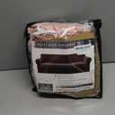 ZNSAYOTX Luxury Velvet Chair Slipcovers with Arm 2 Piece Stretch Chair Covers for Living Room Thick Soft Armchair Slipcover Anti Slip Pet Friendly Furniture Protector (Rose),30"-47"(1 Cushion)