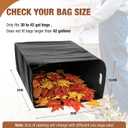 Touri Lawn and Leaf Trash Bag Holder No Assembly Required Holds 30-42 Gallon Bags Easy Open Easy Filling
