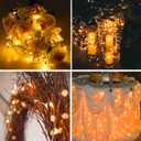 16 Pack 30 Led Fairy Lights Battery Operated String Lights 10 Feet Waterproof Twinkle Lights Mason Jar Lights Silver Wire Firefly Lights for Christmas Party Wedding Patio Warm White
