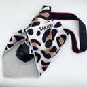 2 x Magic Self-Adhesive Cosmetic Makeup Storage Bag for Travelling, Protectable Travelling Organizer, Easy-Packing Cosmetic Bag Magic Patch Cloth, Camera Lens Protection Wrap, Camera Bag, (Gold Leopard)