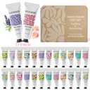 BODY & EARTH # LOVE 72 Pack Natural Plant Fragrance Moisturizing Hand Cream for Dry Hands Hand Cream Gift Set For Women and Girls Hand Lotion Travel Size with Shea Butter Gifts for Women 72x1.0 oz