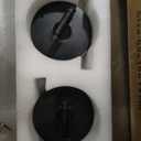 Ouyulong Battery Operated Wall Sconces Set of 2, 8000mAh Wireless Rechargeable 3000-6000K Dimmable 350° Rotate Wall Light with Remote for Living Room, Bedroom 31.6in Black