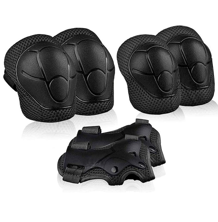 Kids Youth Protective Gear Set for 2-8 Years Old,Kids Knee Pads and Elbow Pads Wrist Guard Protector,6 in 1 Protective Gear Safety Set with Wrist Guard for Cycling Skateboard Roller Bike Sport