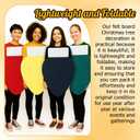 4 Pcs Christmas Lightbulb Costume Felt Panel Christmas Tree Decoration Outfit Large 37.4 Inches Vibrant Colors Funny Dress up for Adults Holiday DIY Parties Photo Props, No Straps