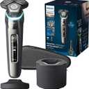 Philips Norelco Shaver Series 9000, Wet and Dry Electric Shaver, with Lift & Cut Shaving System and SenseIQ Technology, Pop-up Trimmer, Cleaning Pod, Charging Stand and Travel Case, Model S9987/85 (S9000 + Charging Stand, Gray)