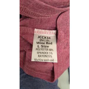 2 Pack Womens Tops Crewneck Soft Long Sleeve Shirts Fall Clothes Casual Tshirts Basic Tee (Large, Red+dark Bule)