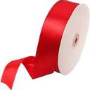 Red Satin Ribbon 1-1/2 Inch x 100 Yards - Solid Satin Ribbon for Gift Wrapping, Crafts, Party, Flowers, Bakery, Christmas Decoration