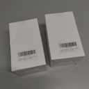 2 x 3D Glass Ornaments for Christmas Tree - Chocolate Cake Christmas Tree Decorations for Xmas Home Decor Outdoor Window Centerpiece