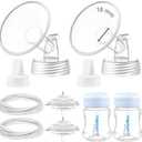 Maymom Pump Parts Compatible with Spectra S2 S1, 18mm Flange Valve Tube Bottle Backflow Protector, Not Original Spectra S2 Replacement Pump Parts Duckbill Valve Bottle