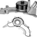 BDFHYK 44021 Automotive Engine Water Pump Kit Compatible with 2012-2018 Jeep Wrangler, Wrangler JK 2018,V6 3.6L Engine 2012 2013 2014 2015 2016 2017 2018 Replace#NP1936,DP1898,US6699,WP1169B