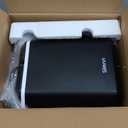 Silonn Ice Maker Countertop, Portable Ice Machine with Carry Handle, Self-Cleaning Ice Makers with Basket and Scoop, 9 Cubes in 6 Mins, 26 lbs per Day, Ideal for Home, Kitchen, Camping, RV (Black)