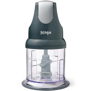 Ninja NJ100GR Express Chop Manual Food Processor for Chopping Mincing Pureeing Vegetables and other Ingredients 16-Ounces Gray