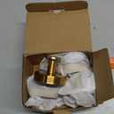 Gold Suction Cup Hooks for Shower Stainless Steel, Gold Suction Hooks for Shower Wall Hangs 11lbs, Bathroom, Kitchen, Glass Door, Mirror, Tile, Loofah, Towel, Coat, Bath Robe, Brushed Gold 4 Pack