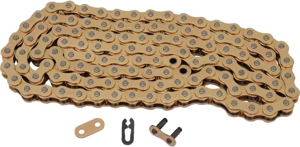 DID (520ERT3-120 Gold 120 Link High Performance ERT3 Series Non-O-Ring Racing Chain with Connecting Link