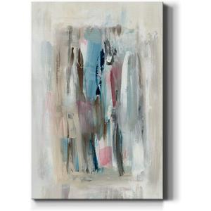 Renditions Gallery Abstract Wall Art Prints for Home Decor Rustic Pastel Colored Dusk Blush Canvas Paintings for Living Room Kitchen Office Walls - 12"X18" LT15