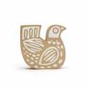 Textile Printing Block Bird Hand Carved Wooden Stamp Wood Block Printing Textile Stamps for Fabric/Pottery Blocks- 6 Inch