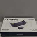 Foldable Keyboard and Mouse, Samsers Folding Bluetooth Keyboard Combo, 2.4G + BT5.0 x 2, Full-Size Portable Travel Keyboard & Rechargeable Wireless Mouse for Windows Android iOS Mac OS, Blue