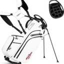 Lightweight Golf Stand Bag, 14 Way Golf Bags with Full Length Dividers for Men Women, Encrypted 900D Weather-Proof Club Carry Bag with Ergonomic Dual Strap, Cooler Pockets, 9 Pockets