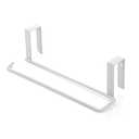 Cabinet Roll Paper Holder Paper Towel Hanger Iron Cabinet Hanging Rack Paper Towel Rack for Office, Bedroom, Bathroom, Toilet, Kitchen (White)