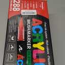 Guangna 288 Acrylic Paint Markers, Brush Tip Acrylic Paint Pens, Quick-Drying Waterproof Ink, for Rock Painting Plastic Wood Canvas Glass Ceramic Metal Art Crafts Supplies Gift