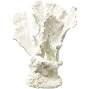 Blue Ribbon EE-1765 Exotic Environments Lettuce Coral Aquarium Ornament, White