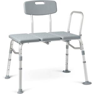 Transfer Bench for Bathtub FSA/HSA Eligible Heavy Duty Shower Bench with Backrest, 400 lbs Weight Capacity, Height Adjustable Legs, Suction Feet, Bath Seat for Seniors, Elderly & Disabled Transfer Bench for Bathtub FSA/HSA Eligible Heavy Duty Shower Bench with Backrest, 400 lbs Weight Capacity, Height Adjustable Legs, Suction Feet, Bath Seat for Seniors, Elderly & Disabled