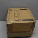 3 Tier Slim Narrow Bathroom Storage Cabinet with Wheels, Foldable, Black