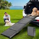 Dog Ramp for Car 63" Long & 17.3" Wide Portable Dog Ramps for Large Dogs with Non-Slip Rug Surface Dog Car Ramp for SUV Car & Truck, Outdoor Pet Ramp Folding Dog Ramp Up to 250LBS