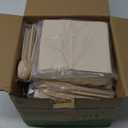 300 Pack Paper Plates Set Party Supplies Severs 50 Guests Disposable Party Plates Sugarcane Forks Knives Spoons Heavy-Duty Paper Plate Bagasse Natural Compostable Eco-Friendly Birthday Wedding