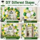 Golf Balloons, 12 Inch Green and Yellow Balloons with 18 Inch Golf Ball Foil Balloon White Yellow Green Confetti Latex Balloon for Men Boys Baby Shower Sport Game Theme Birthday Party Decorations