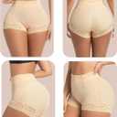 Shapewear Tummy Control Fajas Colombianas Shorts Body Shaper for Women Curvy Faja Shorts Compression Garments (Beige, XL)