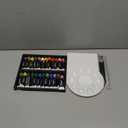 Colorful Fabric Paint Set for Clothes 24 Colors - Permanent Textile Paint Kit for Shoes, Canvas - Non-Toxic Slick Painting Set for Adults, Beginner & Artists (0.4 Fl Oz (Pack of 24))