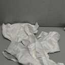 Wavwavw Giant Bow Decor Oversized Big Bows Decoration for Room Wall Backdrop 75x18 Inch Ribbon Tie for Wedding Valentines Day Birthday Party Baby Shower Supplies(White,Satin)