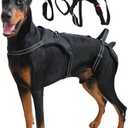 Harbyel Multi-Functional Dog Lift Harness – Full Body Support Vest for Front, Rear, or Whole-Body Lifting – Mobility Aid for Senior, Injured, or Post-Surgery Dogs, Breathable & Washable Large