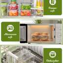 40 Piece Food Storage Containers with Lids(20 Containers & 20 Lids), BPA-Free Plastic Food Containers for Kitchen Storage and Organization, Leak Proof Meal Prep Container, Includes Labels & Pen