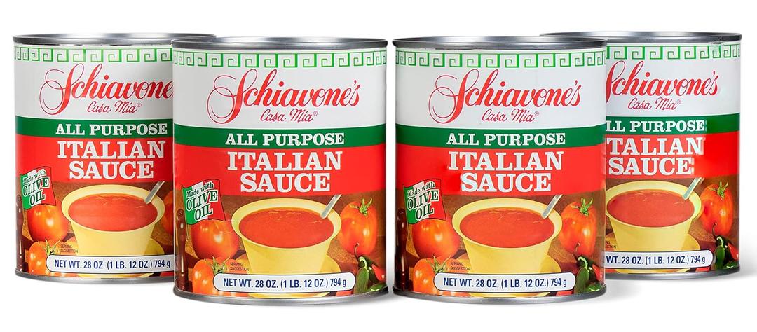Schiavone's Casa Mia Pasta Sauce | 3rd Generation Authentic Italian Tradition (Italian, 1.75 Pound (Pack of 4))