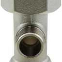 9 x TAODAN 7/8 x 7/8 x 3/8 inch Silver Copper Bidet T Adapter Toilet Faucet Diverter Hose Fitting Accessories