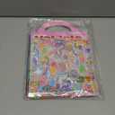 6Set Puffy Sticker Books for Kids 2-4, 3D Reusable Stickers Books for Toddlers 1-3 2-4,Farm+Animal+Dinosaurs+Ocean World+Space+Vehicle