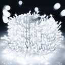 Decute 800 LED 272FT Christmas String Lights 8 Modes with Timer Function, Waterproof Twinkle Fairy Lights for Christmas Tree Party Wedding Yard Garden Outdoor Indoor Decorations, Cool White