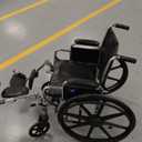 Medline Excel Extra-Wide Bariatric Wheelchair For Adults and Seniors with 24" Wide Seat, Supports up to 500 lbs