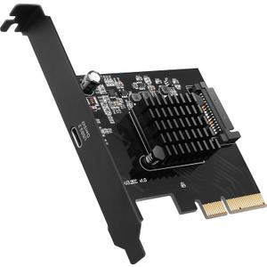 EZDIY-FAB USB3.2 Gen2x2 Type-C Port Internal Expansion Card 20 Gbit/s PCI Express 3.0 X4 Adapter for Desktop PCs (ASM3242)