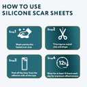2 x Silicone Scar Tape - 60" x 1.6" Roll - 1.5M, Scar Treatment for Improves Surgical, Keloid, Hypertrophic Scars - Medical Grade Reusable Silicone Scar Sheets (Light)