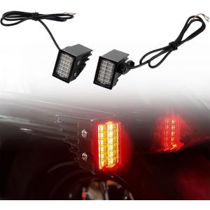 Amber Running Light with Yellow Turn Signal for Harley Softail 2018-2025, Ultra-Bright Dual-Intensity LED Rear Light, Plug-and-Play 1:1 Replacement for Low Rider S Street Bob Breakout