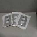 ENERLITES, Nickel Elite Series Duplex Outlet Receptacle Cover, Screwless Wall Plate, Standard Size, 1-Gang 4.68" x 2.93", Unbreakable Polycarbonate Thermoplastic, UL Listed, SI8821-NK