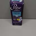 Poise Overnight Ultra Thin Incontinence & Postpartum Pads with Wings for Bladder Leaks, 8 Drop Extra Absorbent, Long Length, 20 Count
