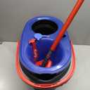 O-Cedar RinseClean Spin Mop & Bucket System + 2 Extra Mop Heads | Clean with Water | Removes 99% of Bacteria