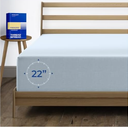 1000 Thread Count 100% Cotton Fitted Sheet, Light Blue California King 22" Fitted Sheet, Long - Staple Combed Pure Natural Cotton Sheet, Soft & Silky Sateen Weave