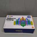 Magnetic Tiles Building Blocks - 113pcs Advanced Set - STEM Toys for 3+ Year Old Boys and Girls -Strongest Magnets - Includes 13 Piece Insert Alphabet Cards - Learning by Playing