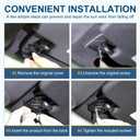 Sun Visor Repair Kit Fits for Dodge RAM 1500 Trucks 2019-2023, 1 pack Aluminum sun visor repair kit, Car Sun Visor Fixer, sun visor clip repair kit, Visor Clips for cars, Dodge Ram 1500 accessories