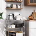 Simple Deluxe 3-Tier Heavy Duty Storage Shelves 750Lb Capacity, 24.02" D x 13.78" W x 29.92" H Adjustable Shelving Unit with Wheels, Chrome